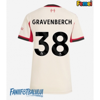 Liverpool Ryan Gravenberch #38 Tricou Fotbal Replică 2025-26 Femei Deplasare